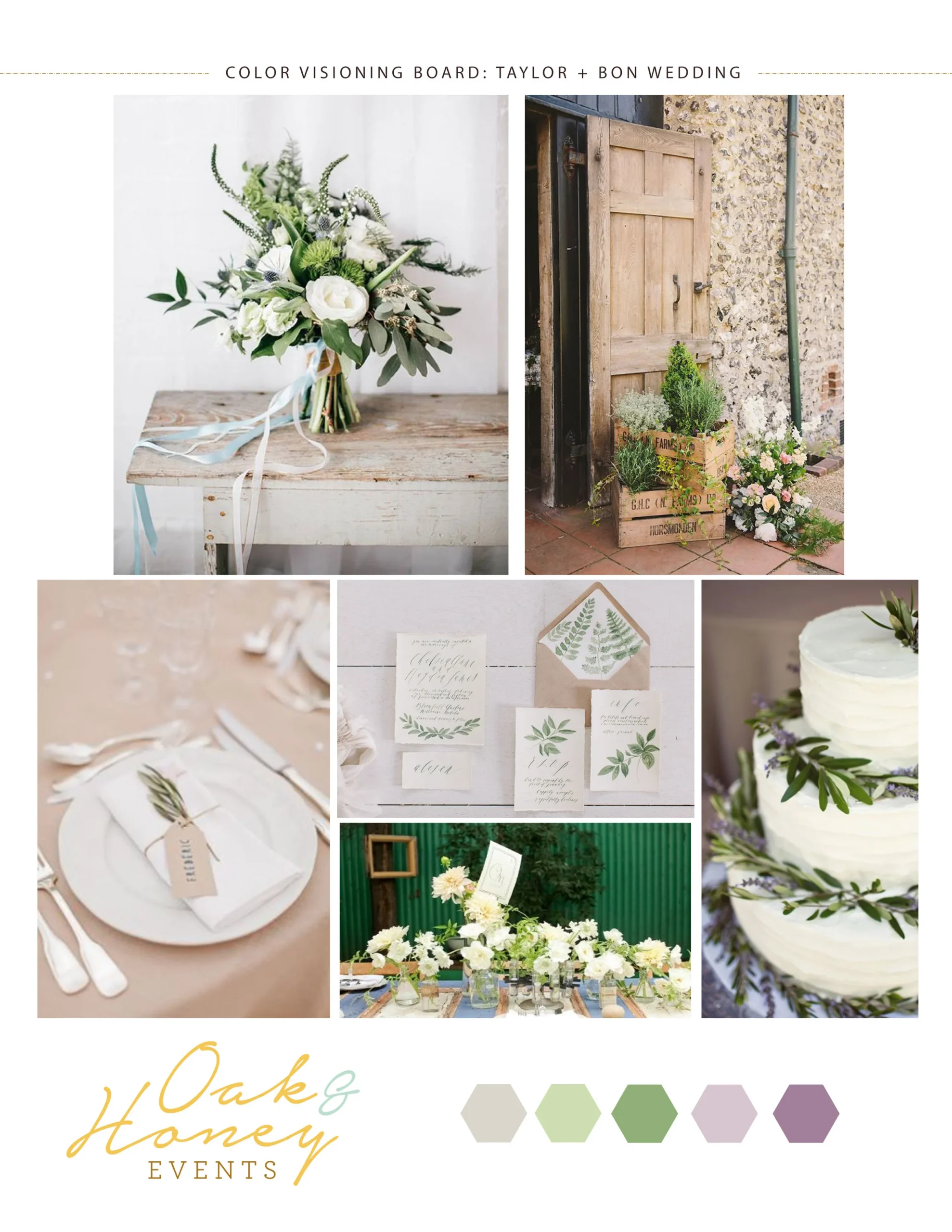  Meadow Ridge Farm Wedding vision board 